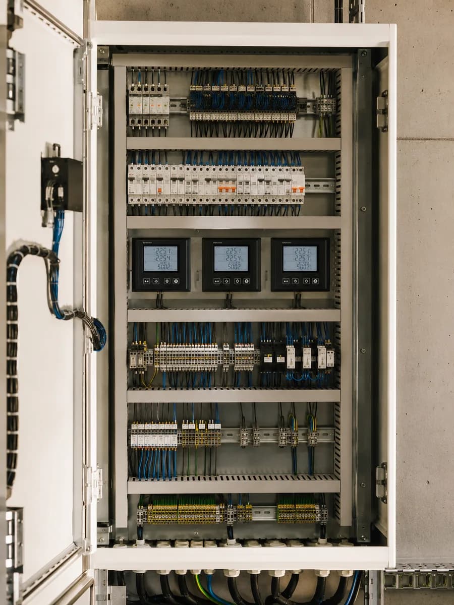Elektrischer Schaltschrank mit Messtechnik